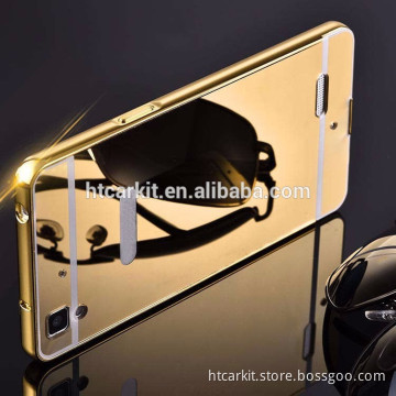 china suppliers aluminum bumper metal mirror plastic case back cover for oppo r9
